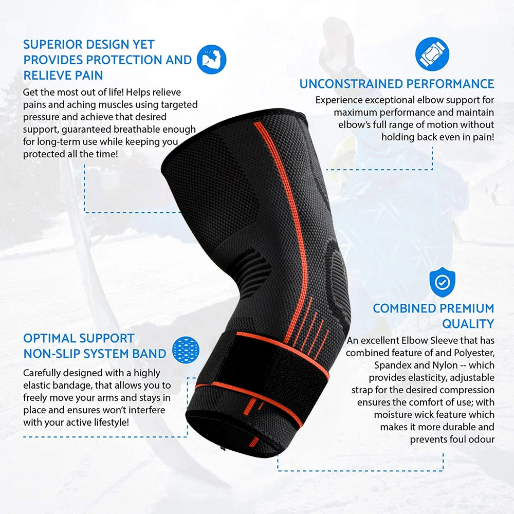 Supportive and Comfortable Elbow Compression
